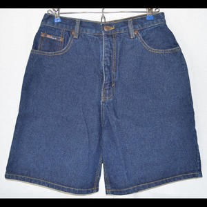 Route 66 Denim Jean Shorts Dark Wash High Rise Women's Size 11/12